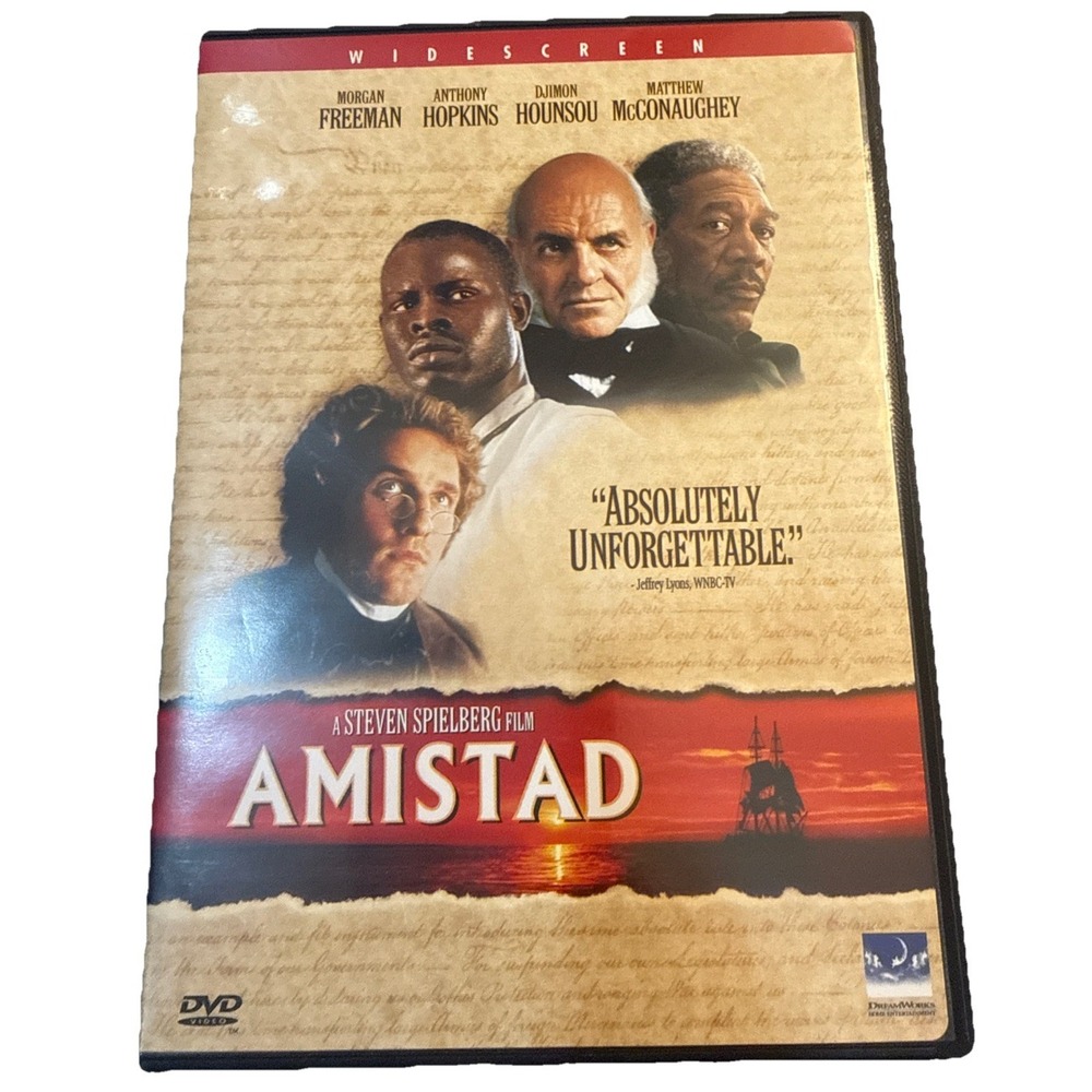 Amistad (DVD, 1999, Widescreen) Morgan Freeman, Anthony Hopkins‎